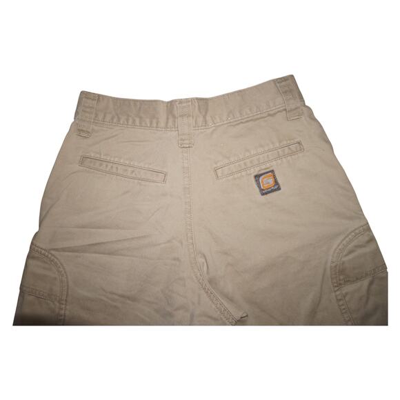 Vintage Levi’s Silvertab Khaki Carpenter Shorts Size 8 XS Y2K Streetwear Utility - Picture 4 of 9